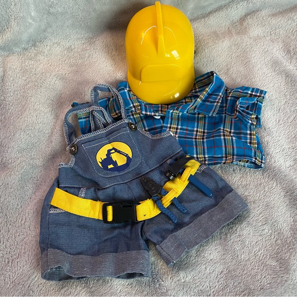 Construction outfit for Build-A-Bear sized stuffie